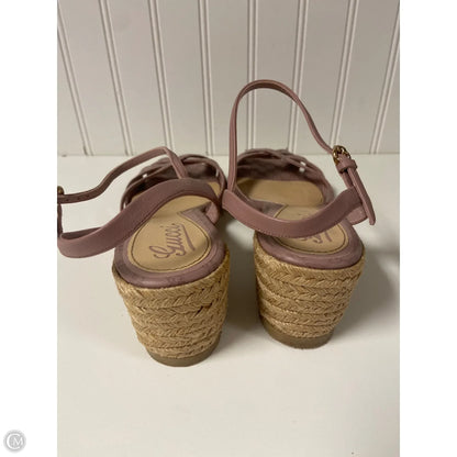 Shoes Luxury Designer By Gucci In Pink, Size: 8