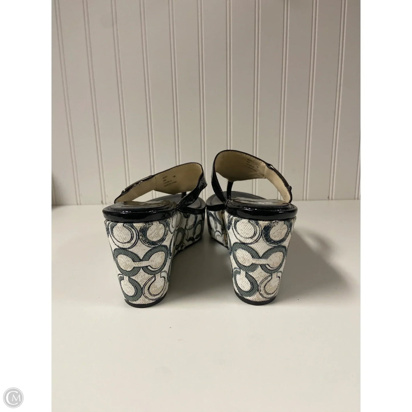 Sandals Designer By Coach In Black, Size: 10