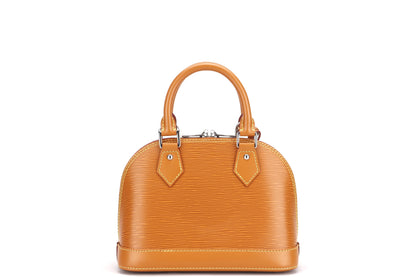 LOUIS VUITTON M57540 ALMA BB, GOLD MIEL EPI LEATHER, WITH STRAP, KEYS, LOCK, DUST COVER & BOX