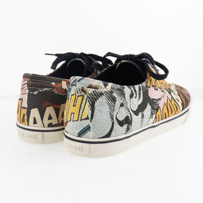 CELINE sneakers 400A11 canvas Brown Women 40 Used
