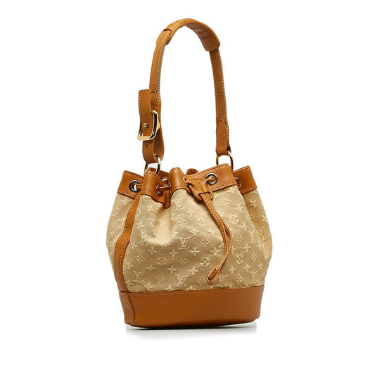 Louis Vuitton Monogram Mini Noelie Shoulder Bag M92689 Beige Brown Canvas Leather  Louis Vuitton