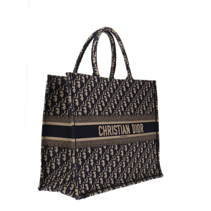Dior Large Book Tote Blue Oblique