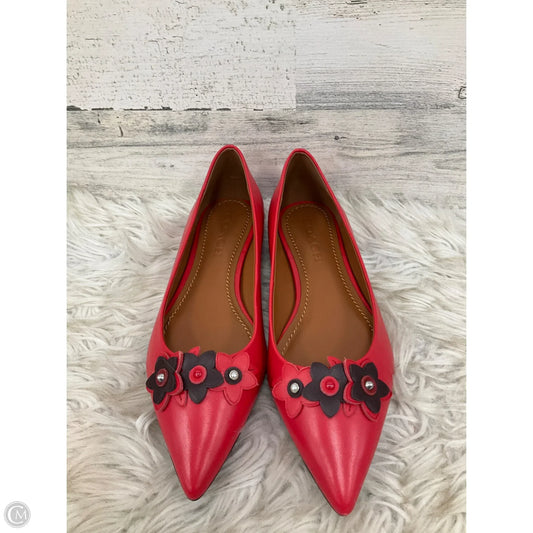 Shoes Designer By Coach In Red, Size: 8