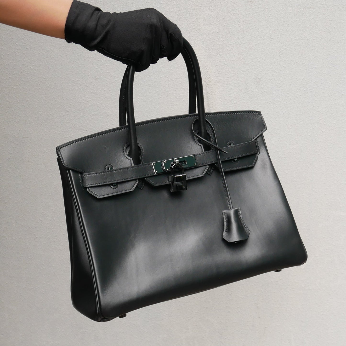 HERMES * 2011 BIRKIN 30 So Black Box calf