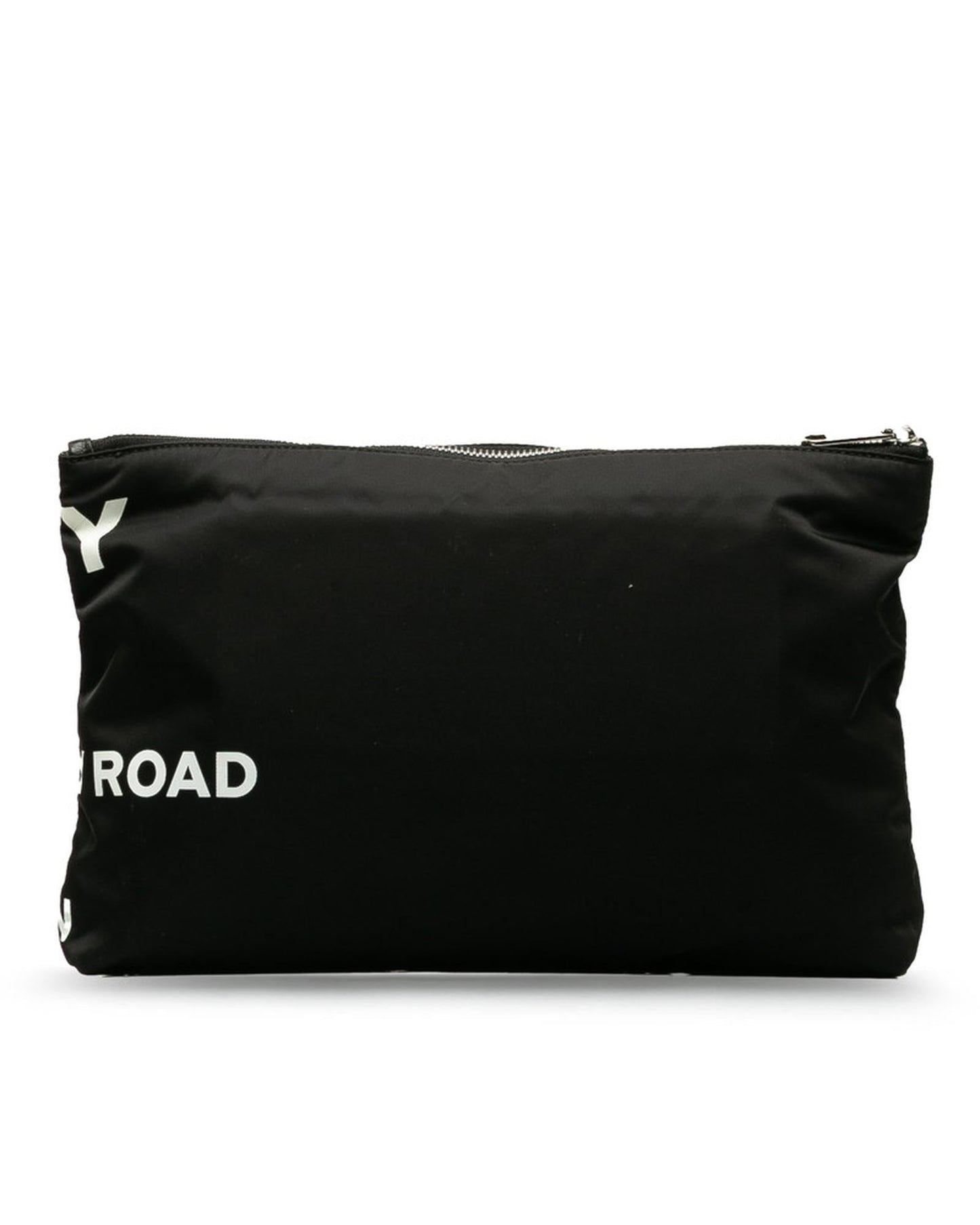 BURBERRY Women's Black Nylon Horseferry Print Clutch Bag in Black