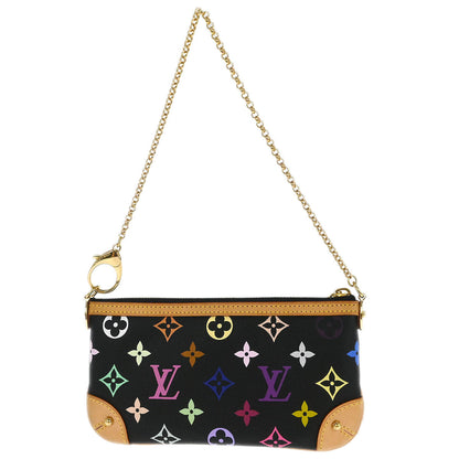 Louis Vuitton 2008 Black Multicolor Pochette Milla MM Handbag M60097