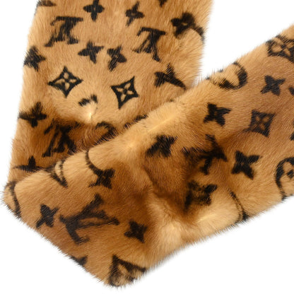 Louis Vuitton * Monogram Mink Shawl Stole M72245