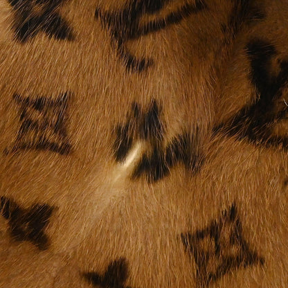 Louis Vuitton * Monogram Mink Shawl Stole M72245