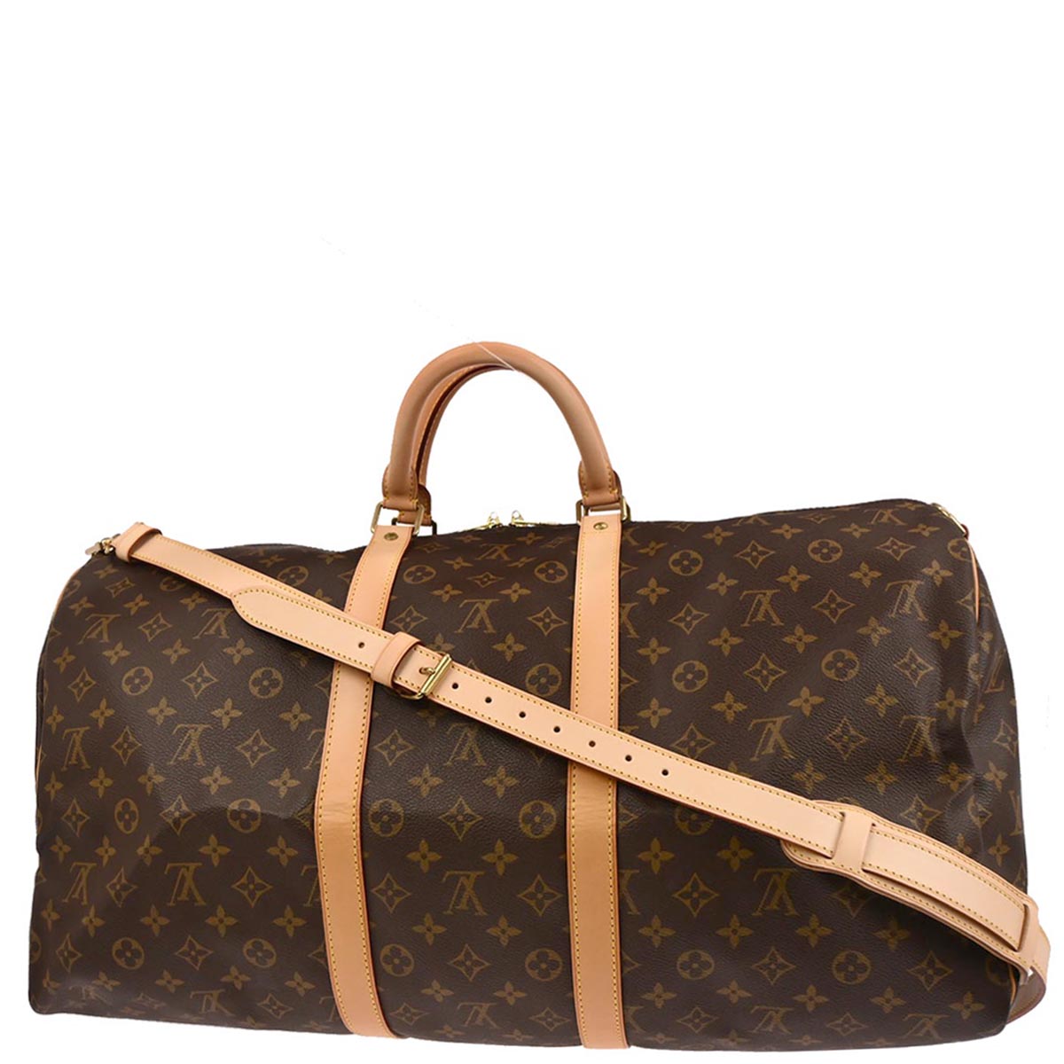 Louis Vuitton 2002 Monogram Keepall Bandouliere 55 Duffle Bag M41414