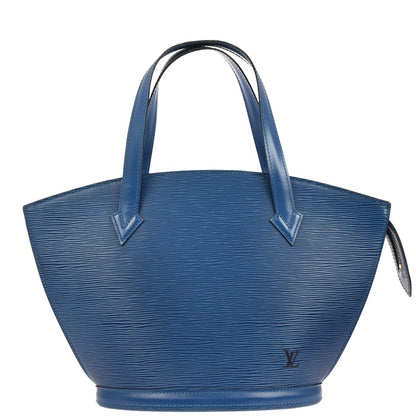 Louis Vuitton 1995 Blue Epi Saint Jacques Tote Handbag M52275