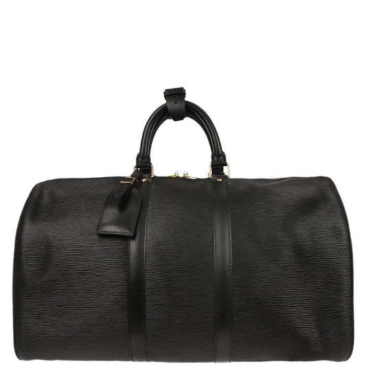 Louis Vuitton Black Epi Keepall 45 Travel Handbag M42972