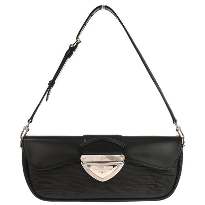 Louis Vuitton Black Epi Pochette Montaigne Handbag M59292