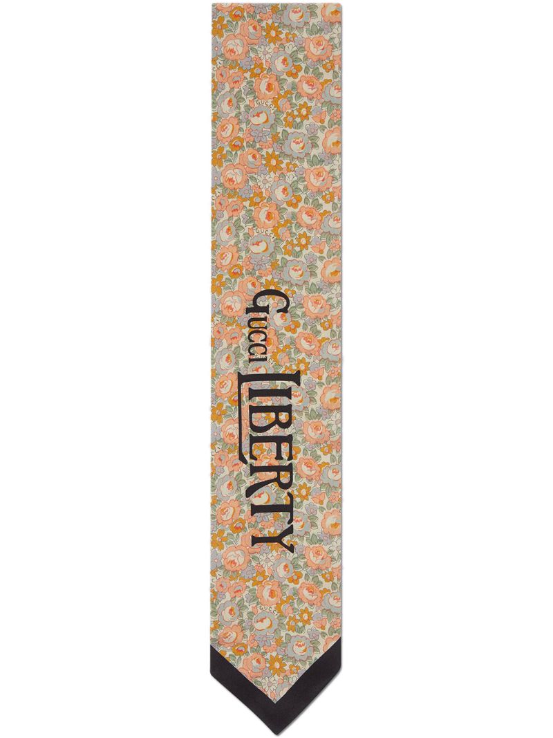 Gucci - x Liberty floral neck bow - women - Silk - One Size - PINK