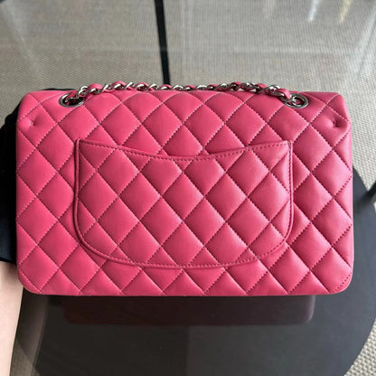 *Un, Full Set, Receipt* Classic Flap Medium Quilted Lambskin Pink Series 29