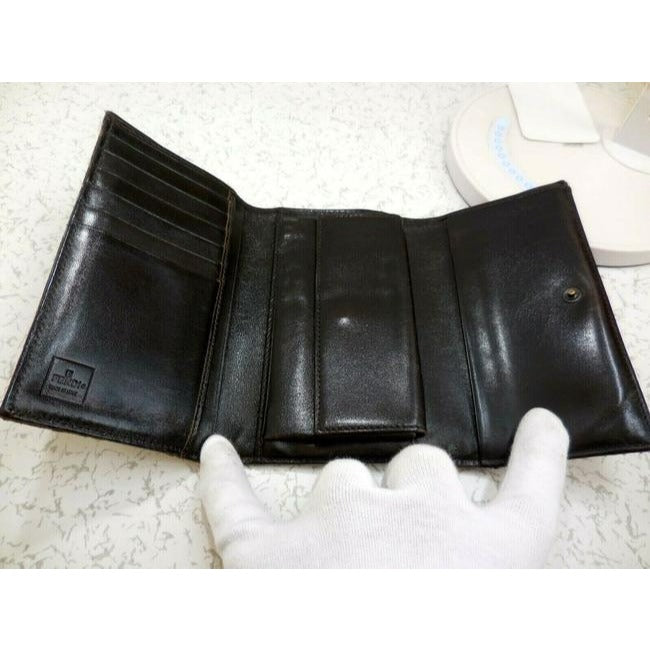 Fendi Tobacco Zucca Print Zucchino Trifold Wallet
