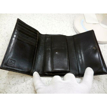 Fendi Tobacco Zucca Print Zucchino Trifold Wallet