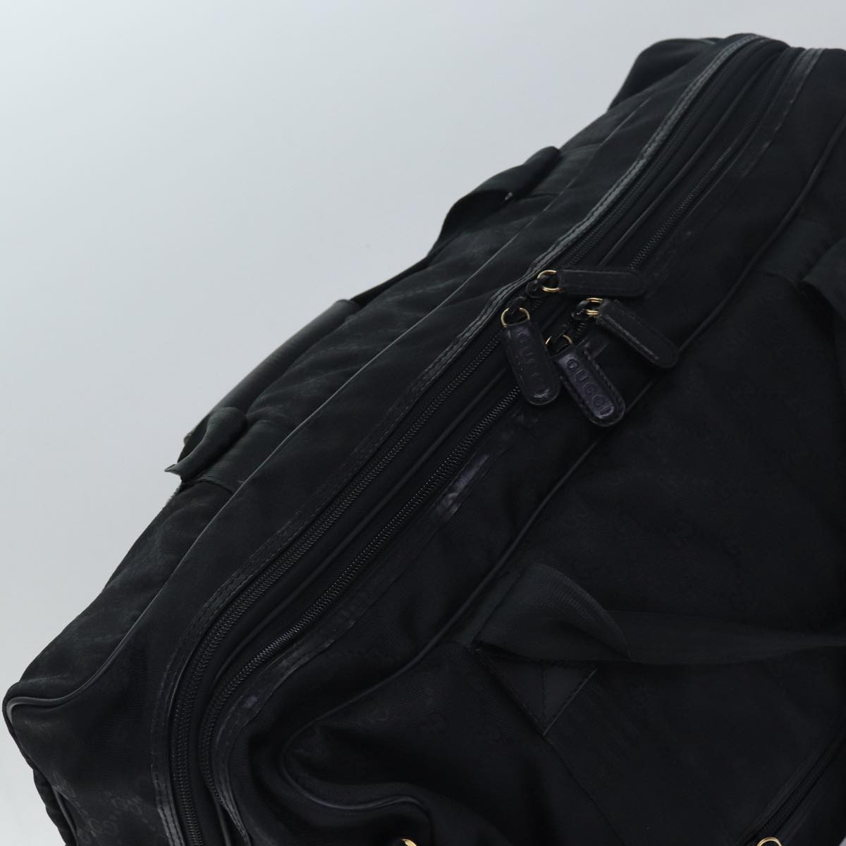 Gucci Gg Canvas Black Canvas Travel Bag