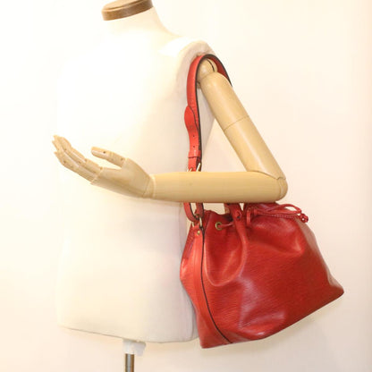 Louis Vuitton Red Leather Noe shoulder bag