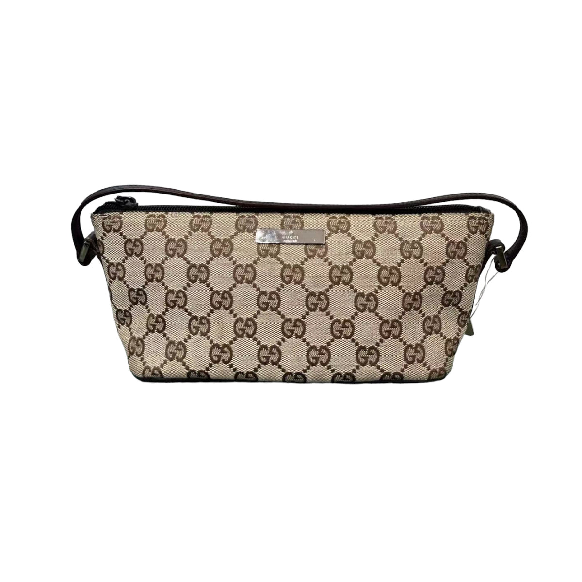 Gucci Vintage GG Monogram Purse Small Brown