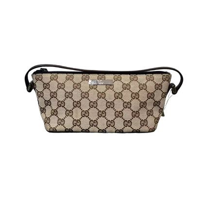 Gucci Vintage GG Monogram Purse Small Brown