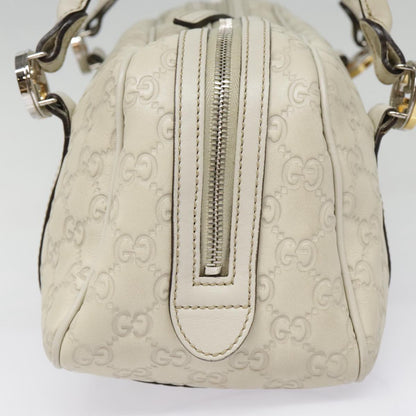 Gucci Vintage White Leather Handbag