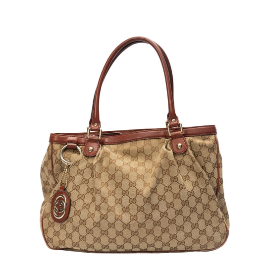 Gucci Metallic Monogram Sukey Top Handle Bag