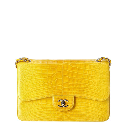 Jumbo Double Flap Bag Ombre Yellow