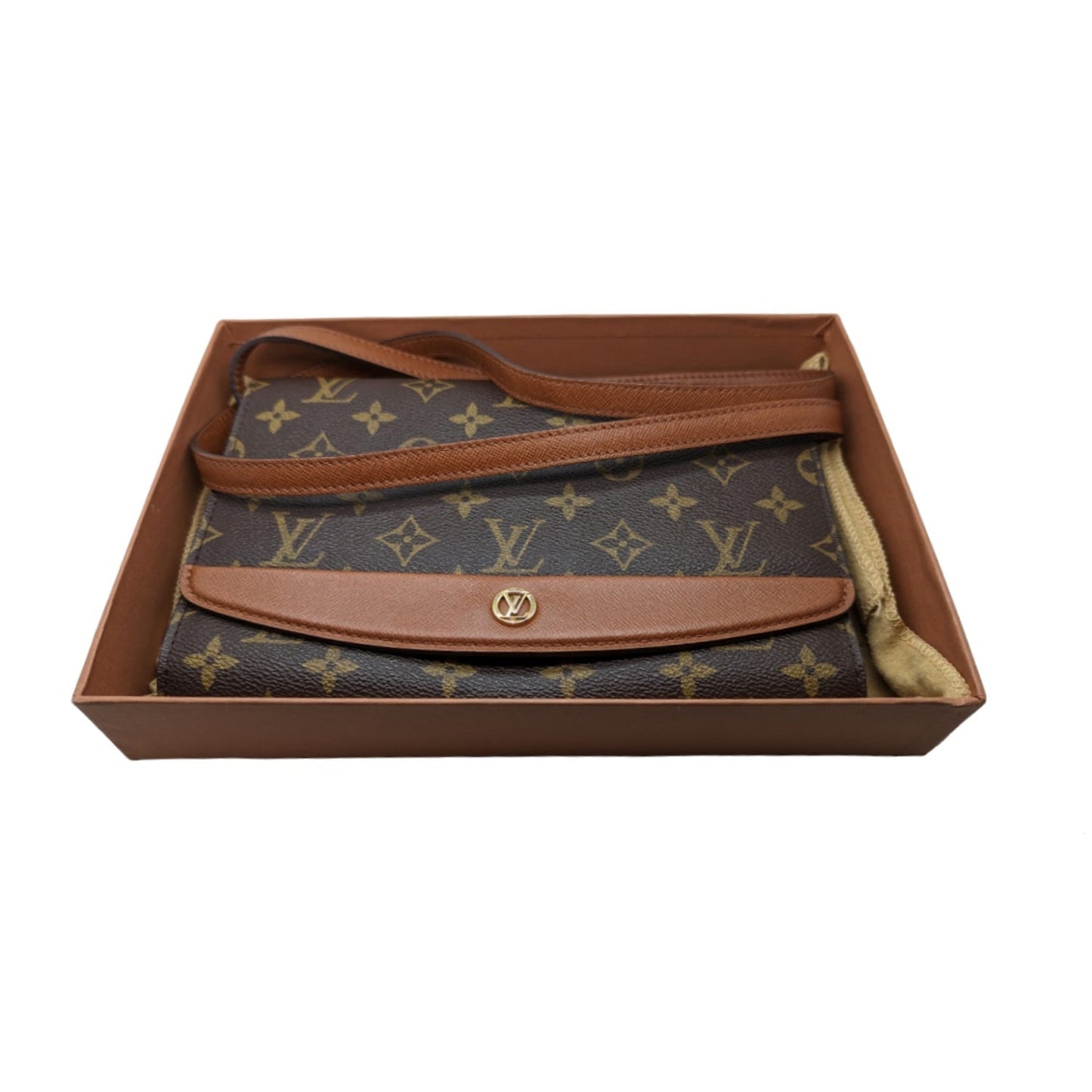 Louis Vuitton Vintage Monogram Canvas Pochette Bordeaux