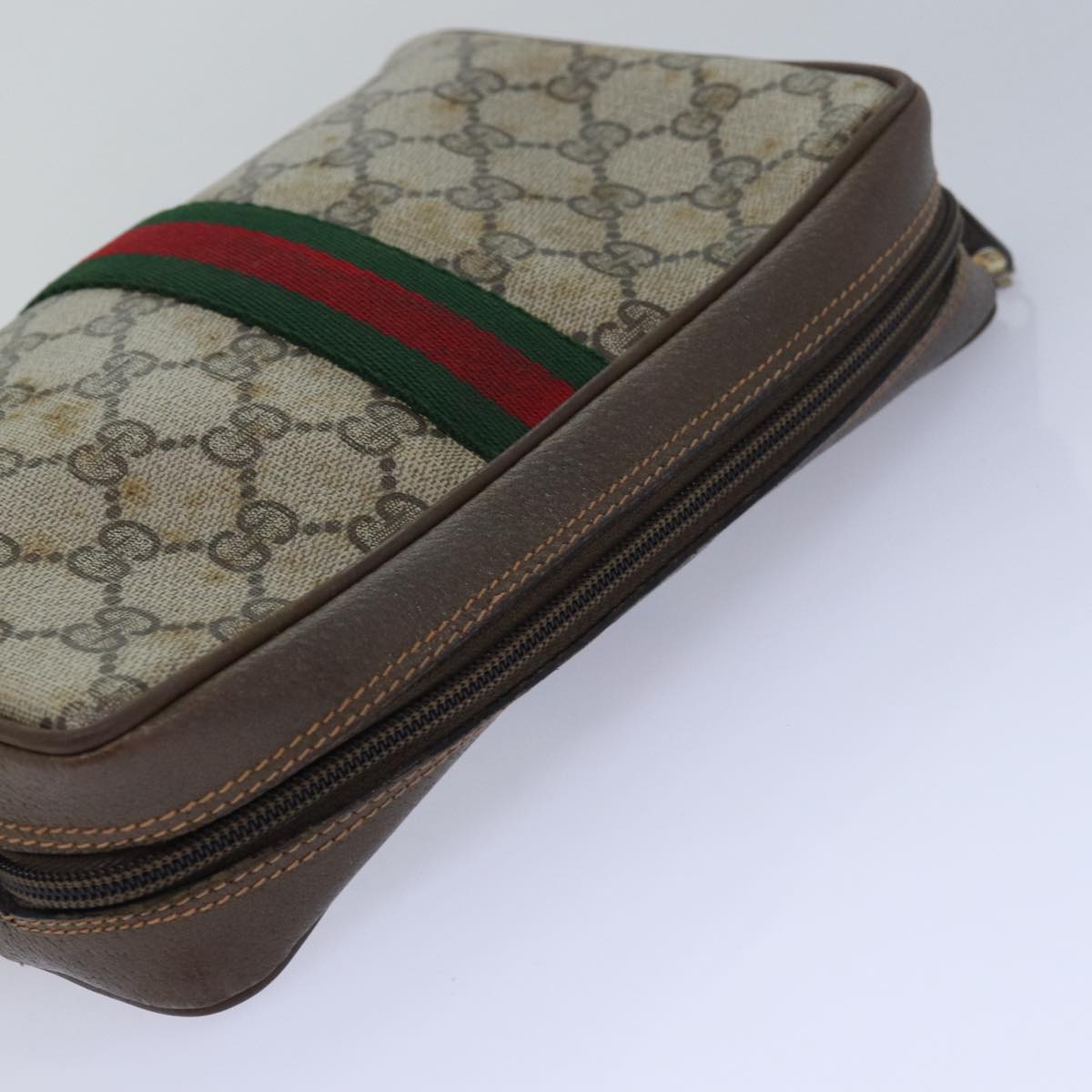 Gucci Gg Canvas Beige Canvas Clutch Bag