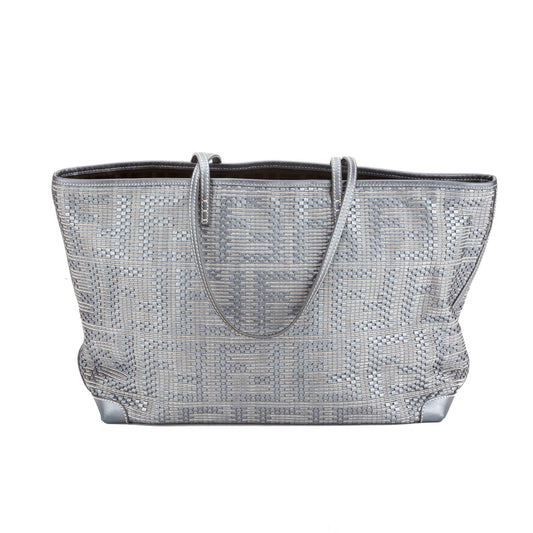 Fendi Silver Zucca Tote (Indistinguishable)