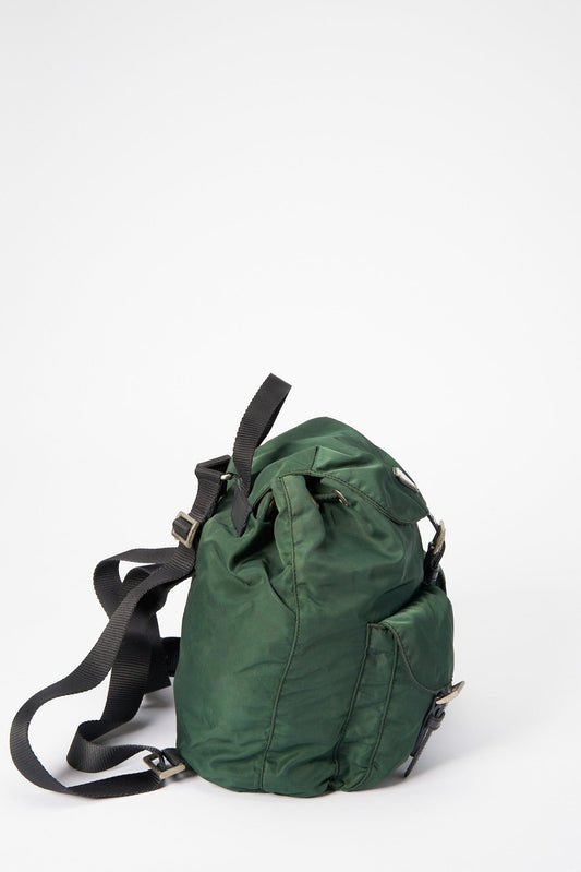 Prada Green Nylon Backpack