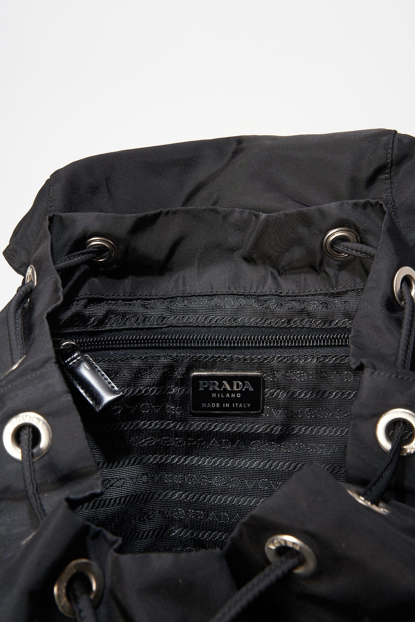 Prada Black Nylon Backpack