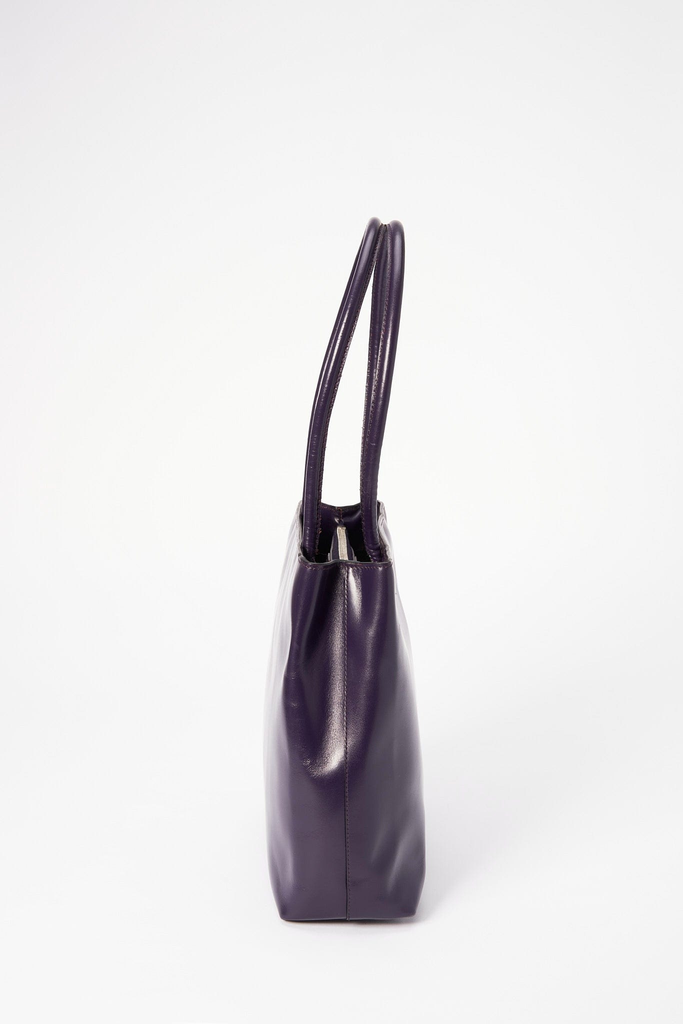 Prada Purple Leather Tote