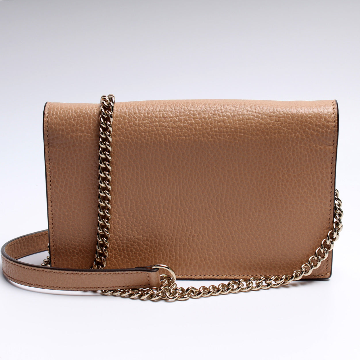 Gucci Dollar Calfskin Interlocking G Chain Wallet