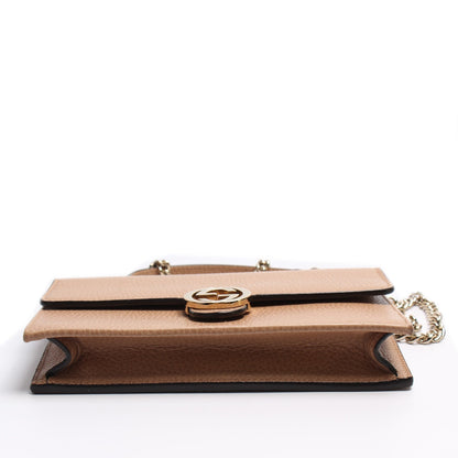 Gucci Dollar Calfskin Interlocking G Chain Wallet