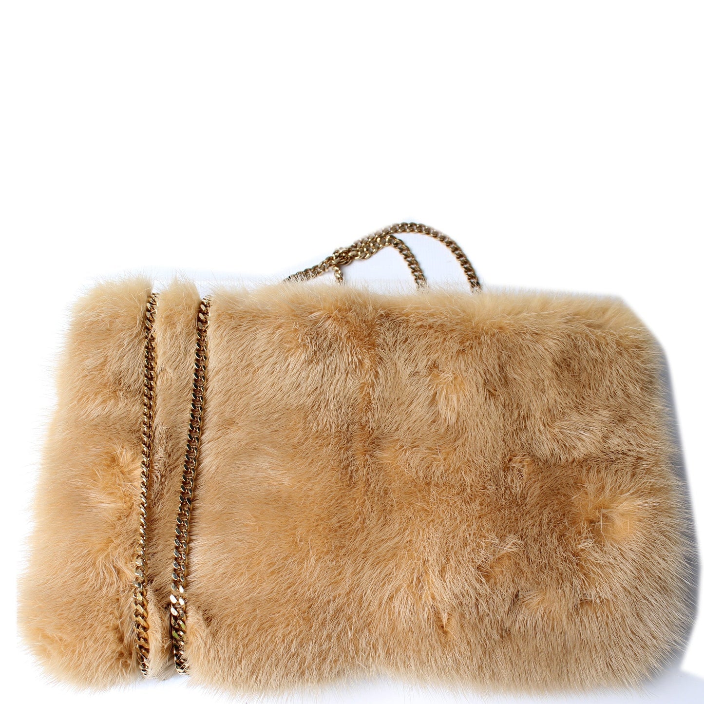 Gucci 005.1808 Flap Bag Mink and Ostrich Vintage