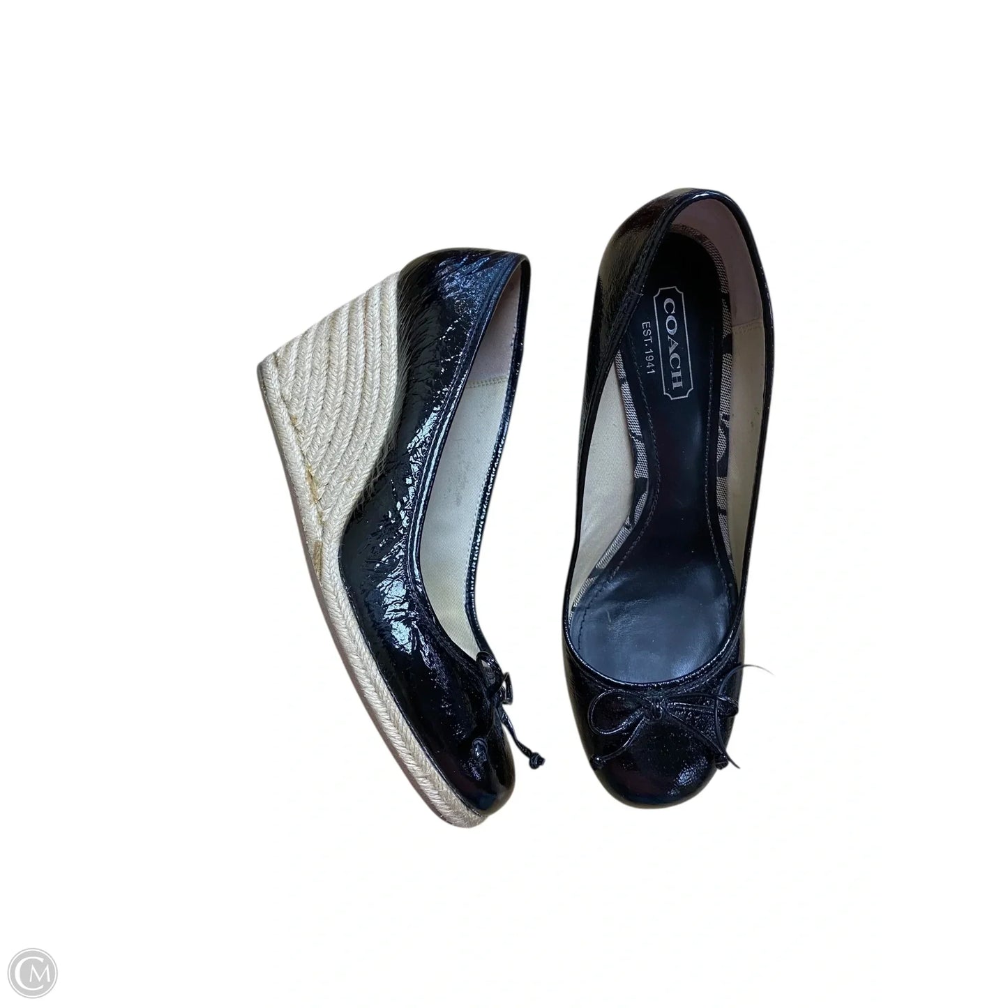 Shoes Designer By Coach In Black, Size: 10
