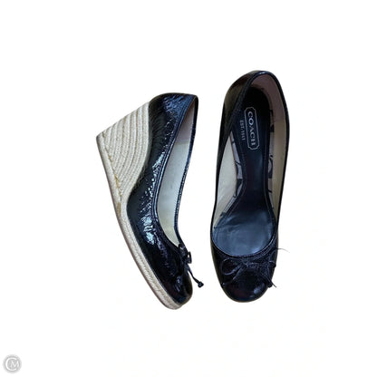 Shoes Designer By Coach In Black, Size: 10