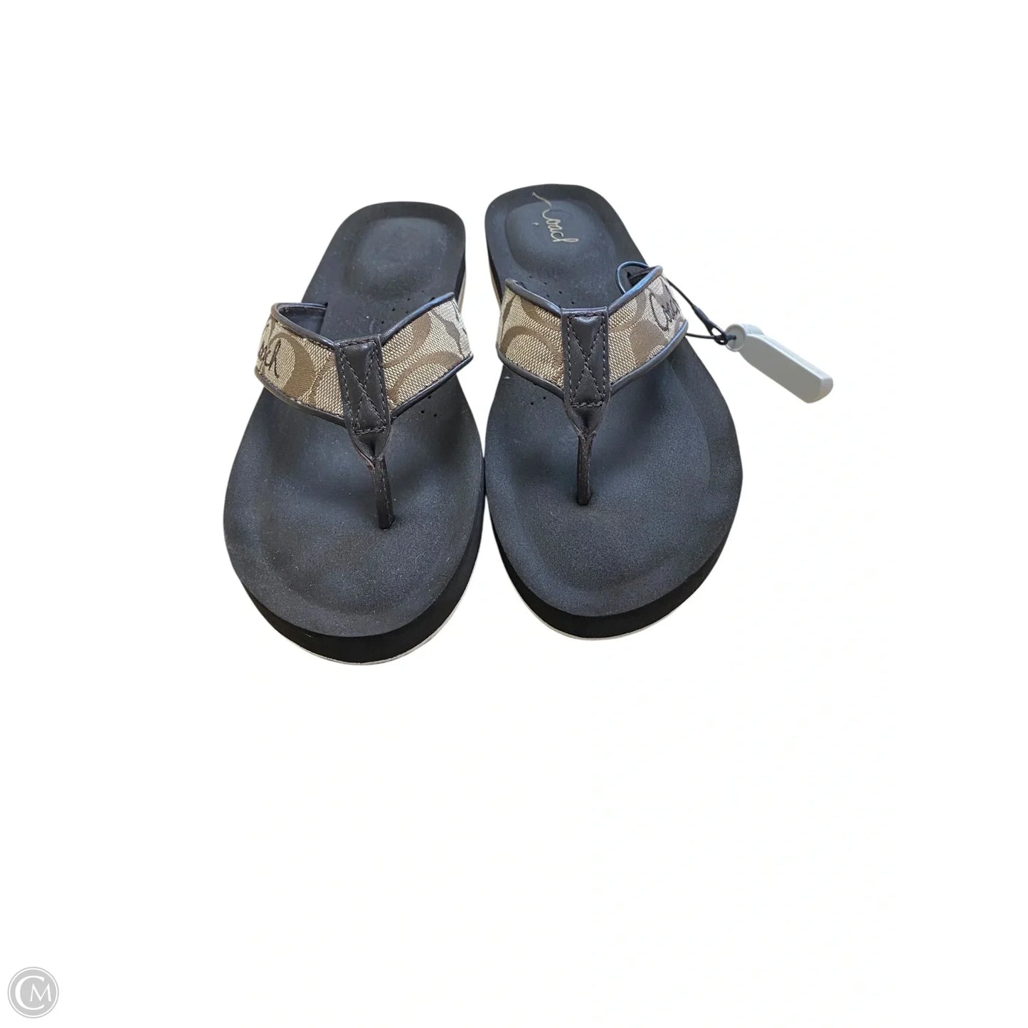 Sandals Designer By Coach In Brown, Size: 8.5