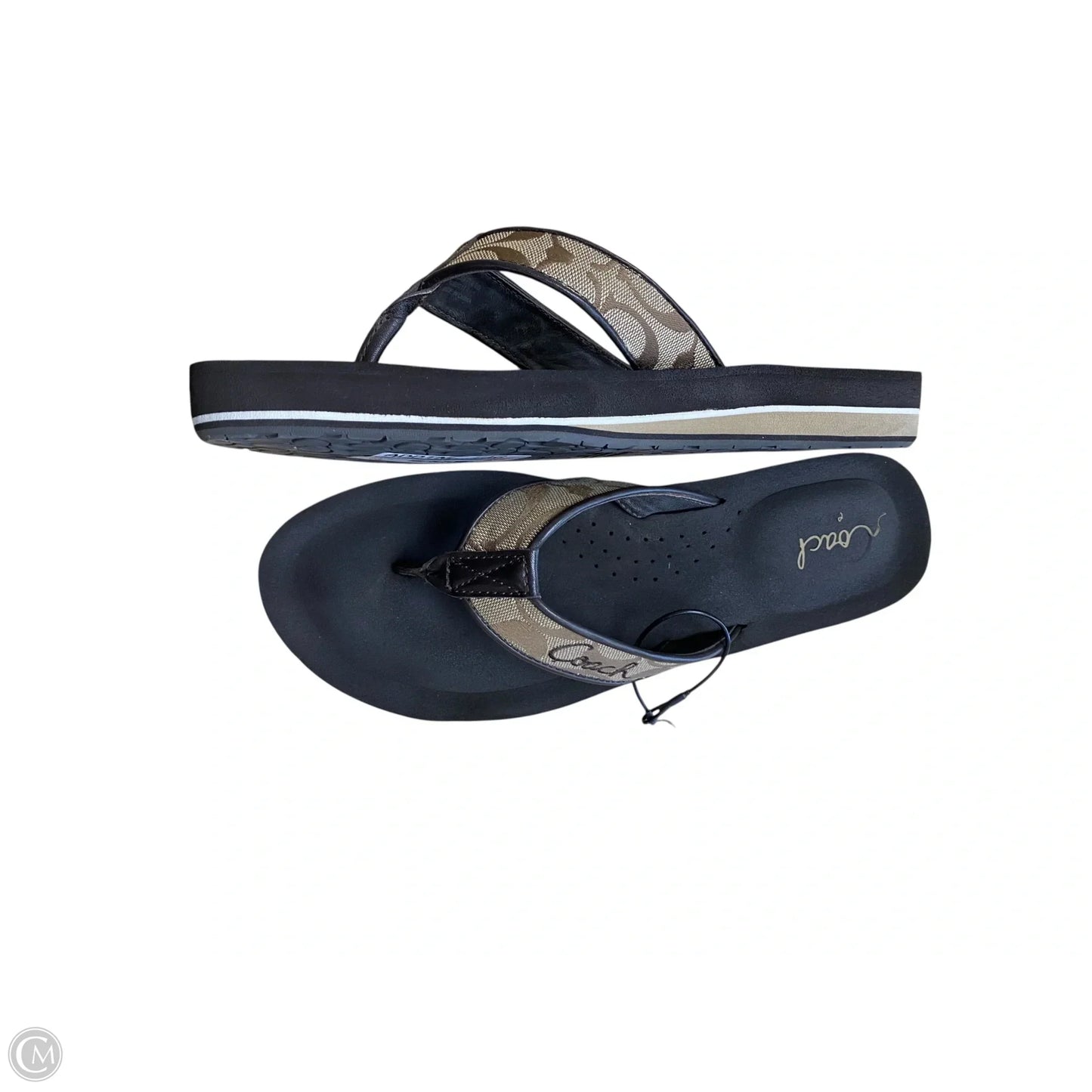 Sandals Designer By Coach In Brown, Size: 8.5