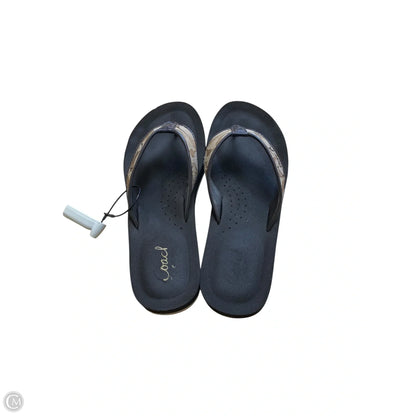 Sandals Designer By Coach In Brown, Size: 8.5