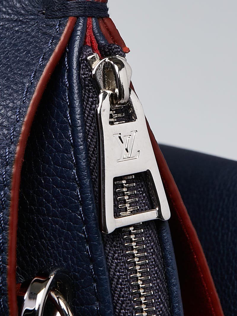 LV Lockmeto Handbag Luxury Leather Marine Rouge