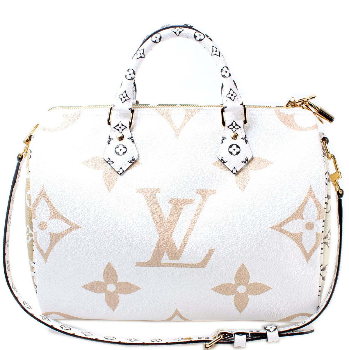 Speedy 30 Bandouliere Giant Khaki Monogram