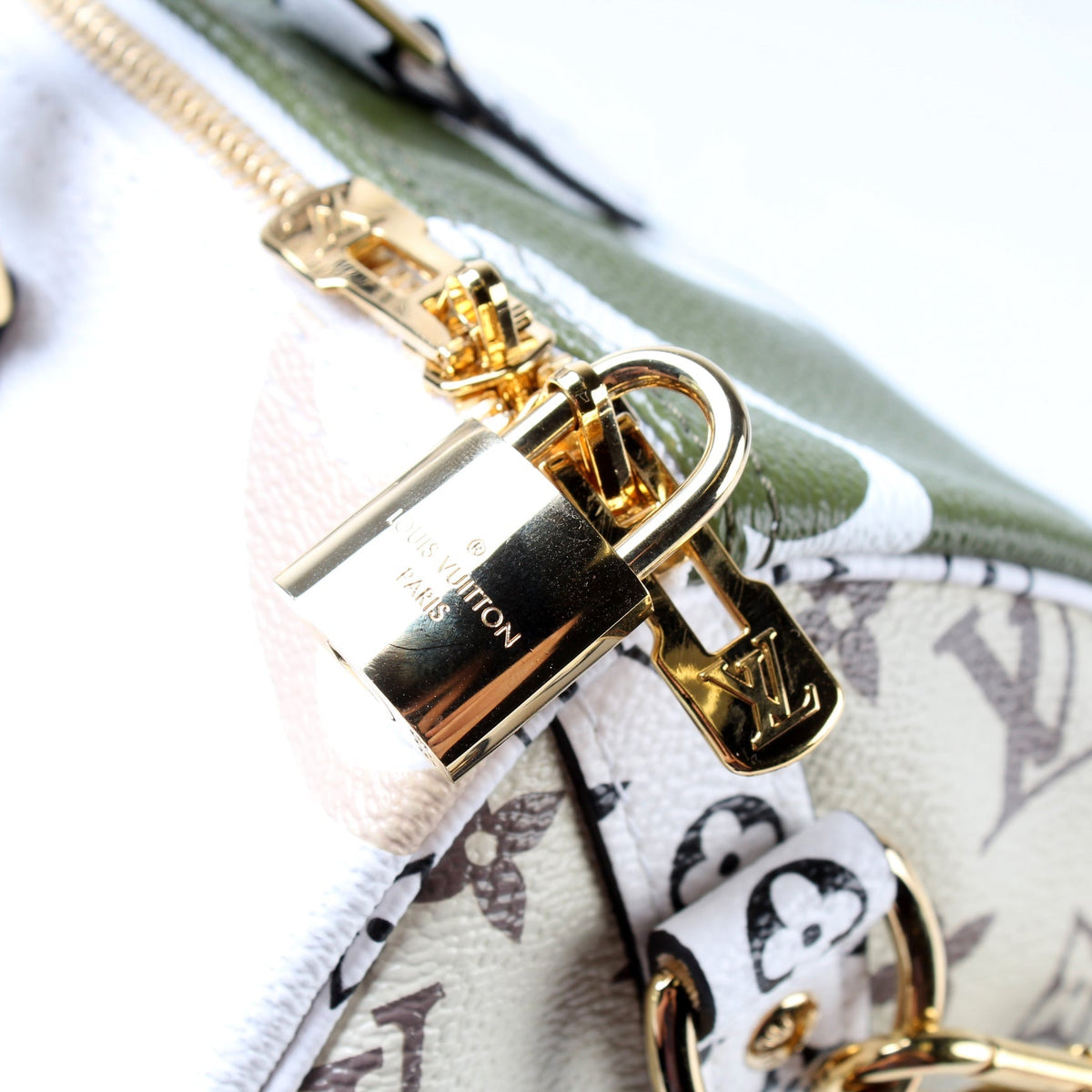 Speedy 30 Bandouliere Giant Khaki Monogram