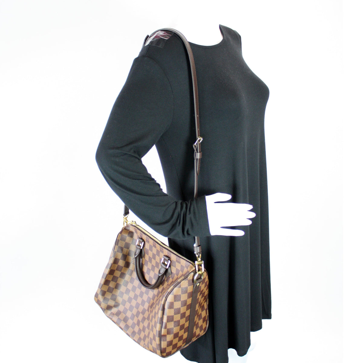 Speedy 30 Bandouliere Damier Ebene