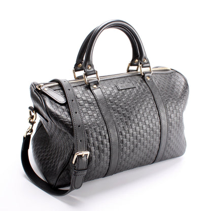 449646 Boston W/Strap Micro Guccissima