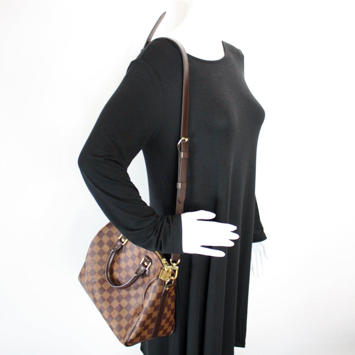 Speedy 25 Bandouliere Damier Ebene