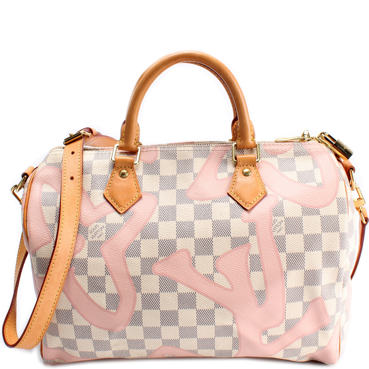 Speedy 30 Bandouliere Damier Azur Tahitienne