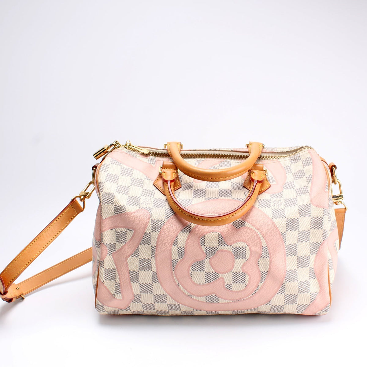 Speedy 30 Bandouliere Damier Azur Tahitienne