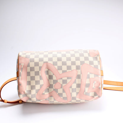 Speedy 30 Bandouliere Damier Azur Tahitienne
